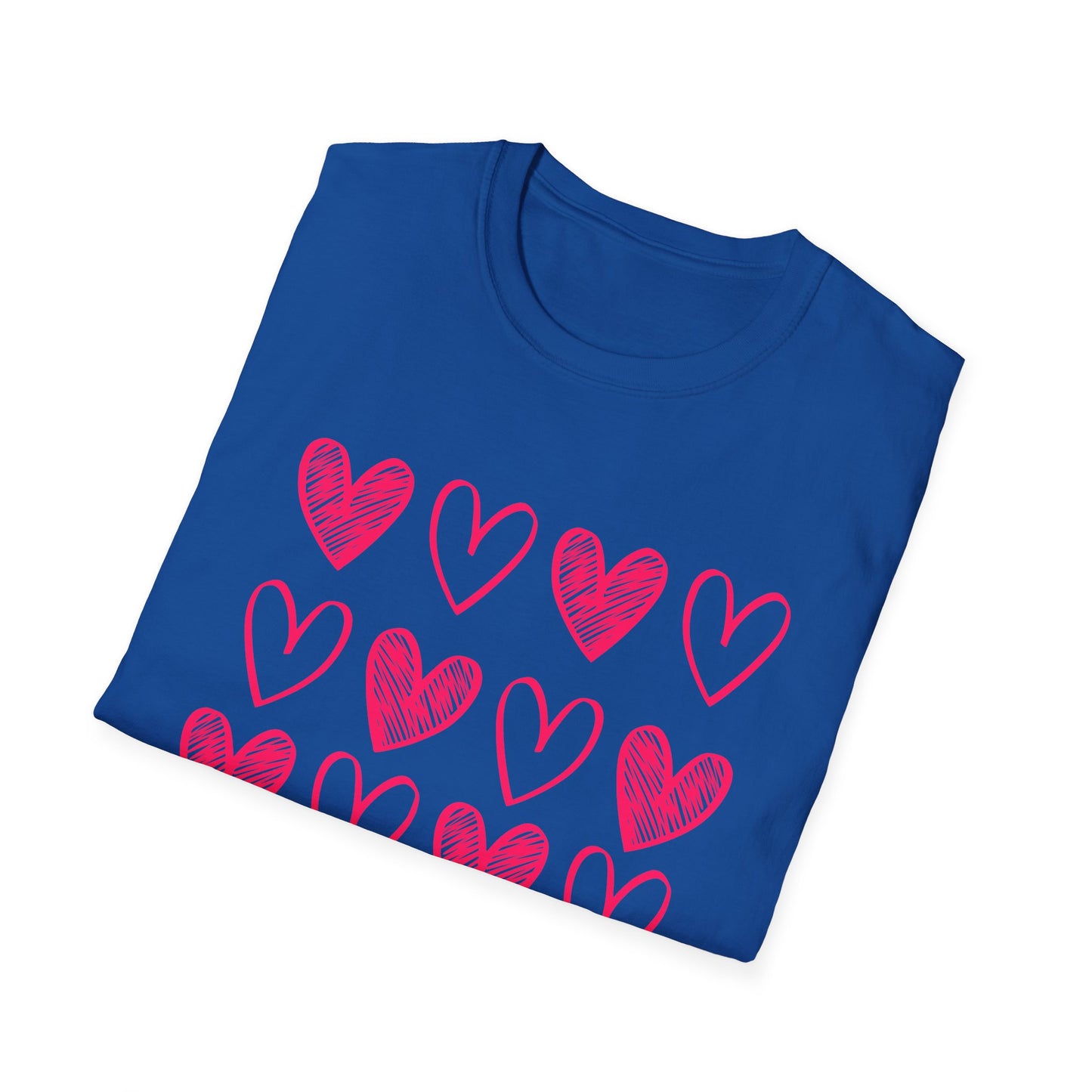 On Repeat, Play The Nice Moments - Monochrome Hearts Grid T-Shirt