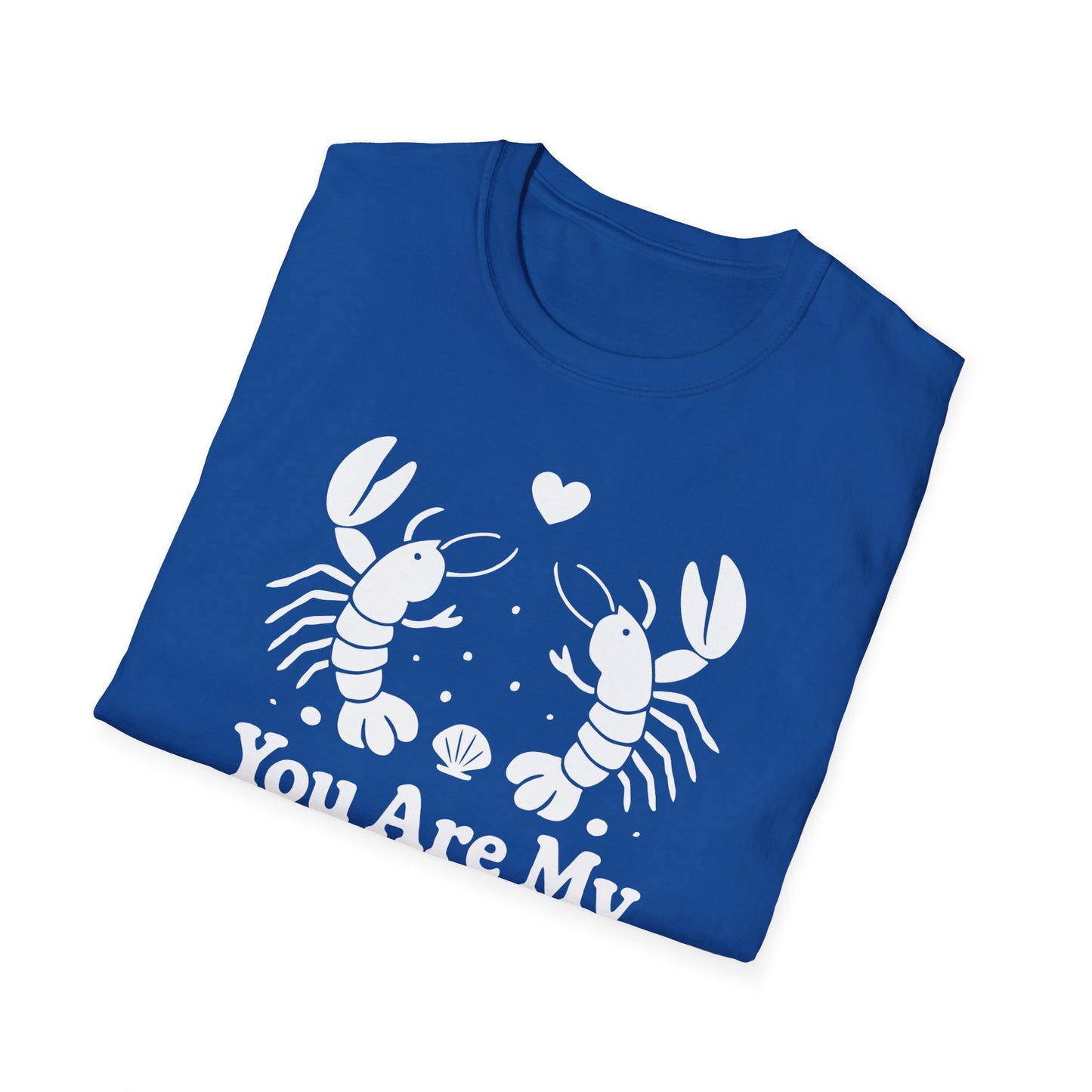 You Are My Lov-ster T-Shirt - White Cartoon of a Couple Lobsters Design
