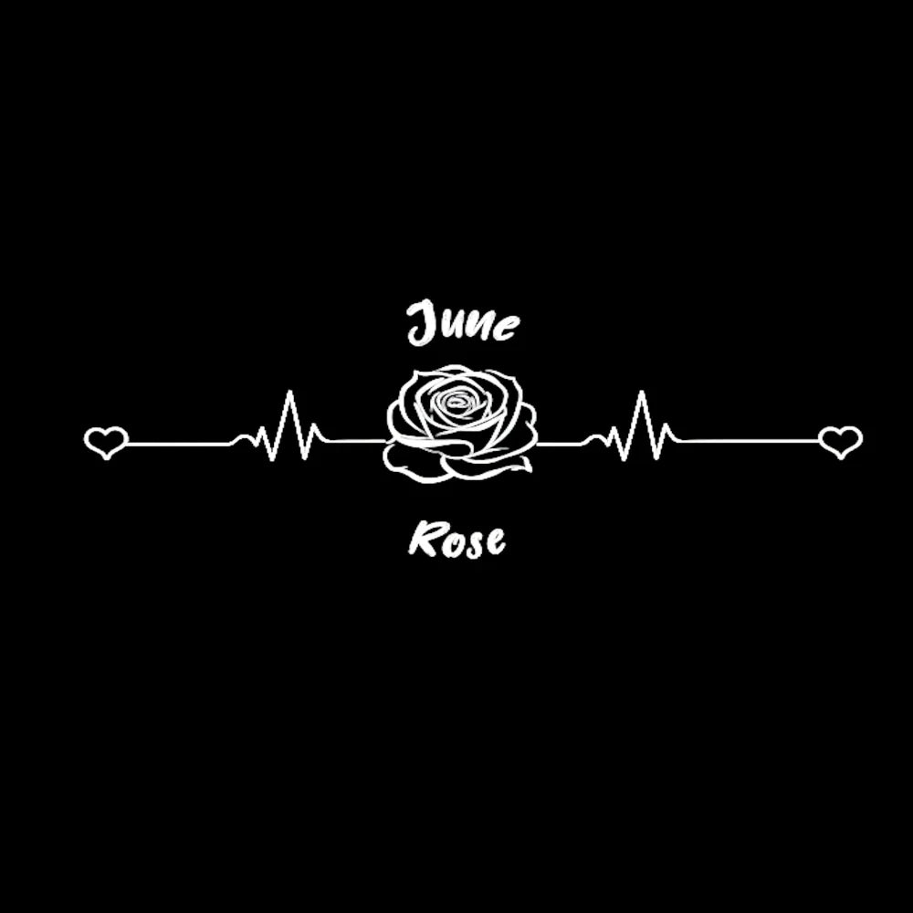 Birth Month Flower Heartbeat