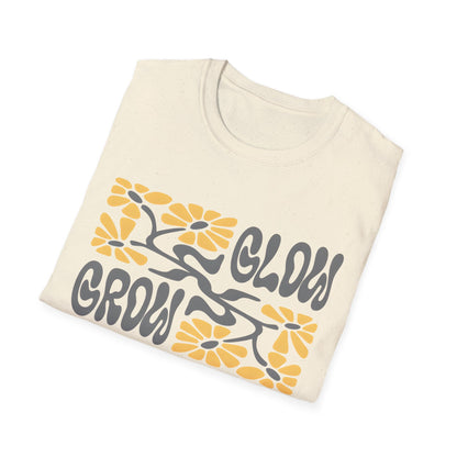 Glow Grow Boho Rectangle Floral T-Shirt