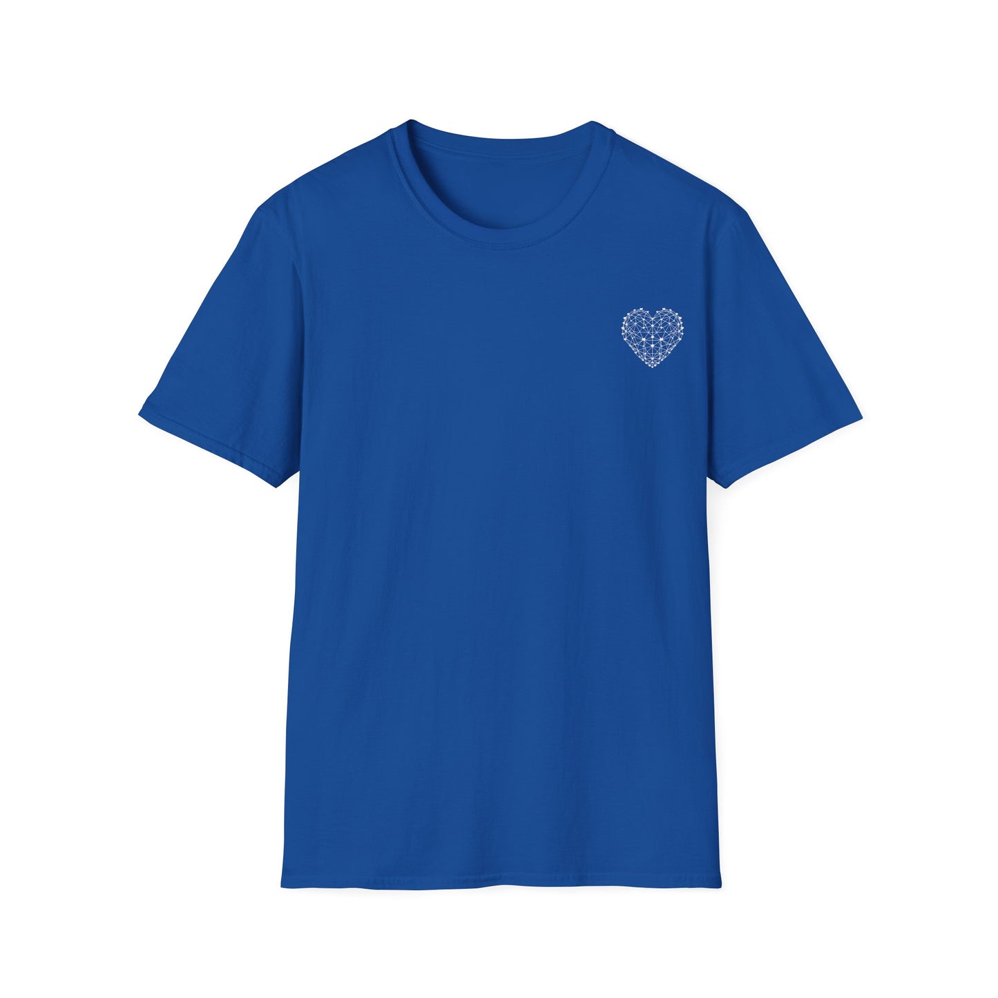 Geometric Wireframe Heart T-Shirt