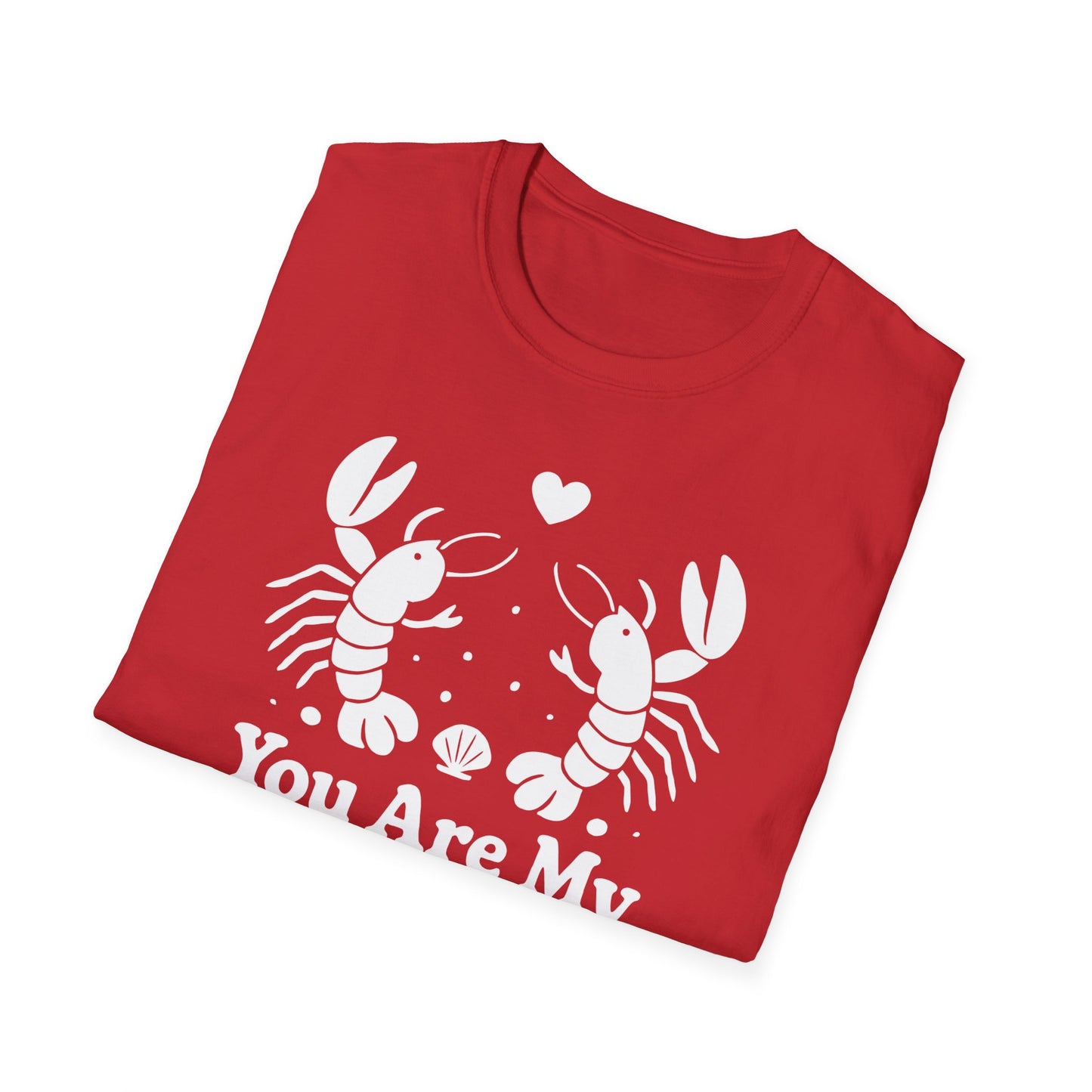 You Are My Lov-ster T-Shirt - White Cartoon of a Couple Lobsters Design