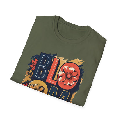 Vibrant Bloom T-Shirt - Typography Bold Design