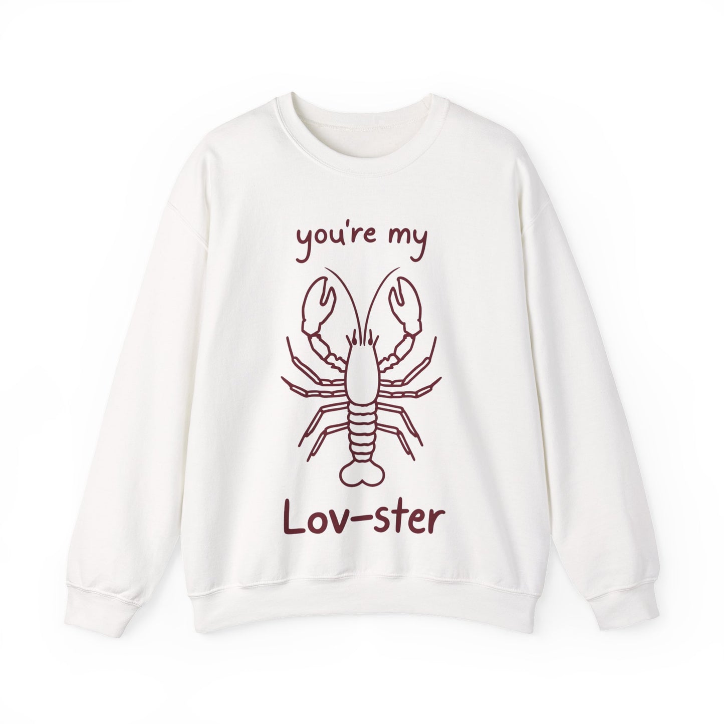 You're My Lov-ster - Minimalistic Lobster illustration Sweatshirt