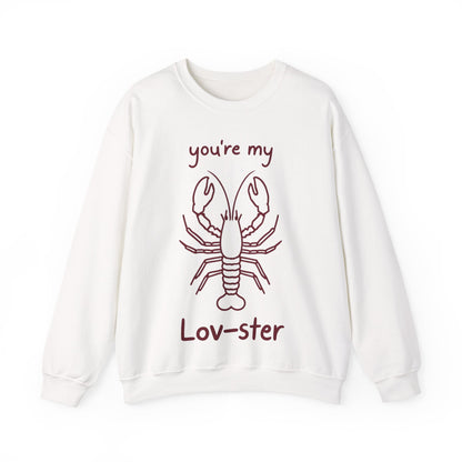 You're My Lov-ster - Minimalistic Lobster illustration Sweatshirt