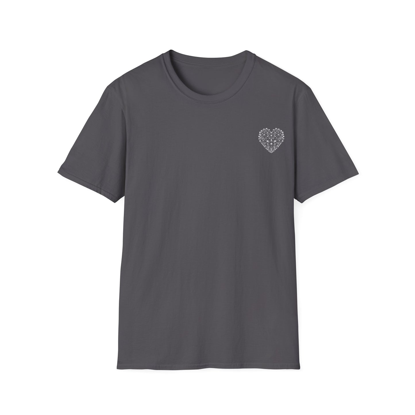 Geometric Wireframe Heart T-Shirt