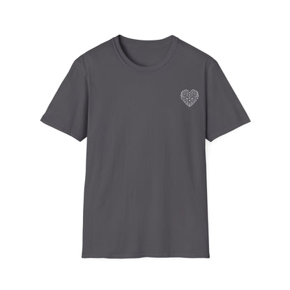 Geometric Wireframe Heart T-Shirt