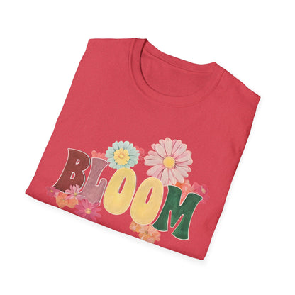 Vintage Bloom T-Shirt - Typography Painting Design