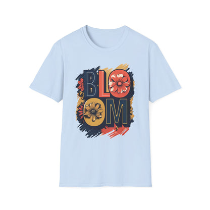 Vibrant Bloom T-Shirt - Typography Bold Design