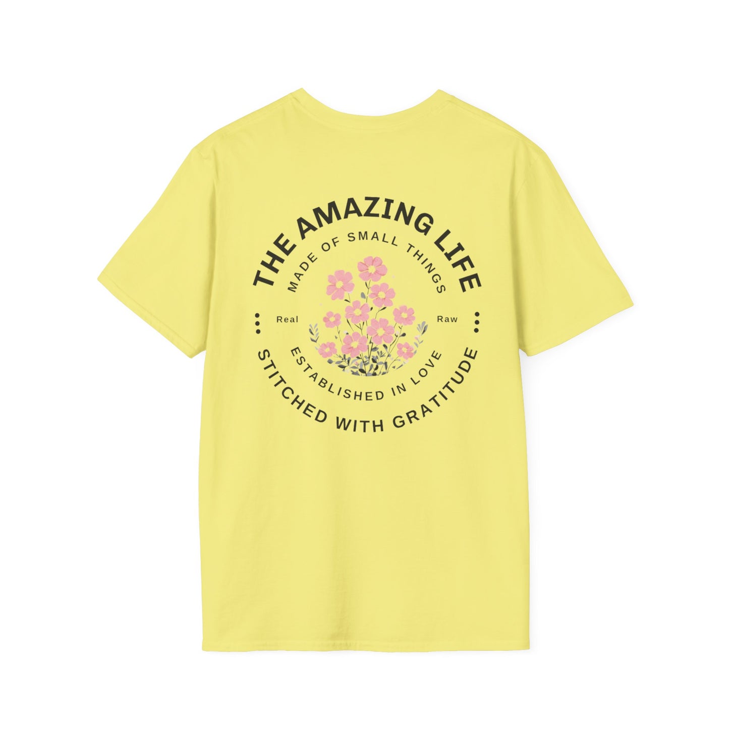 Minimalistic Floral Typography T-Shirt