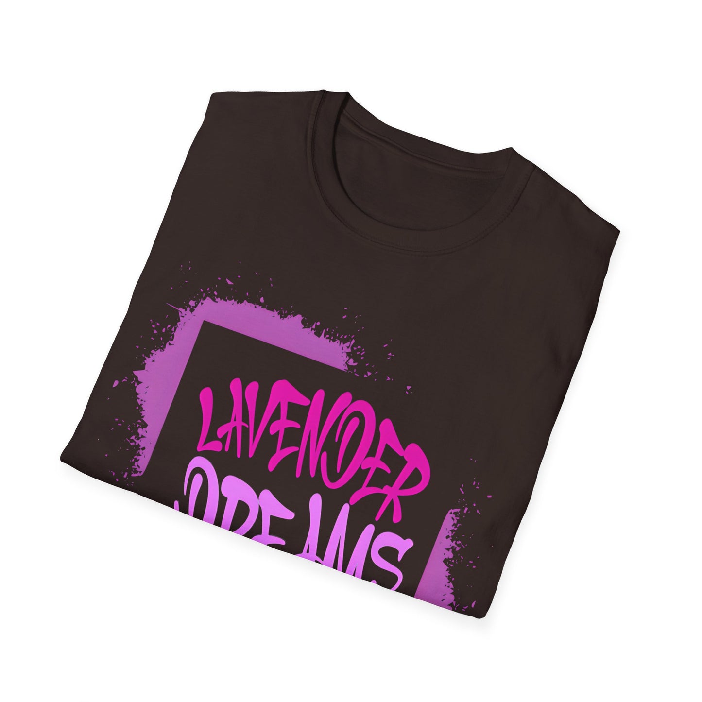 Lavender Dreams T-Shirt - Bold Graffiti Pink Typography Design