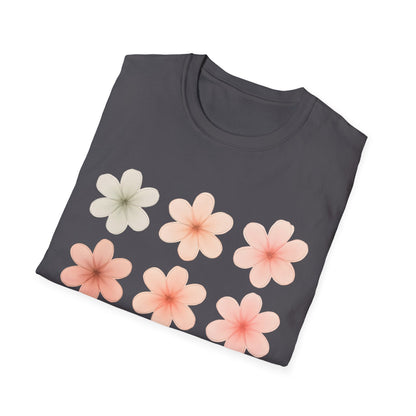 Soft Pastel Flowers Grid T-Shirt