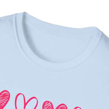On Repeat, Play The Nice Moments - Monochrome Hearts Grid T-Shirt