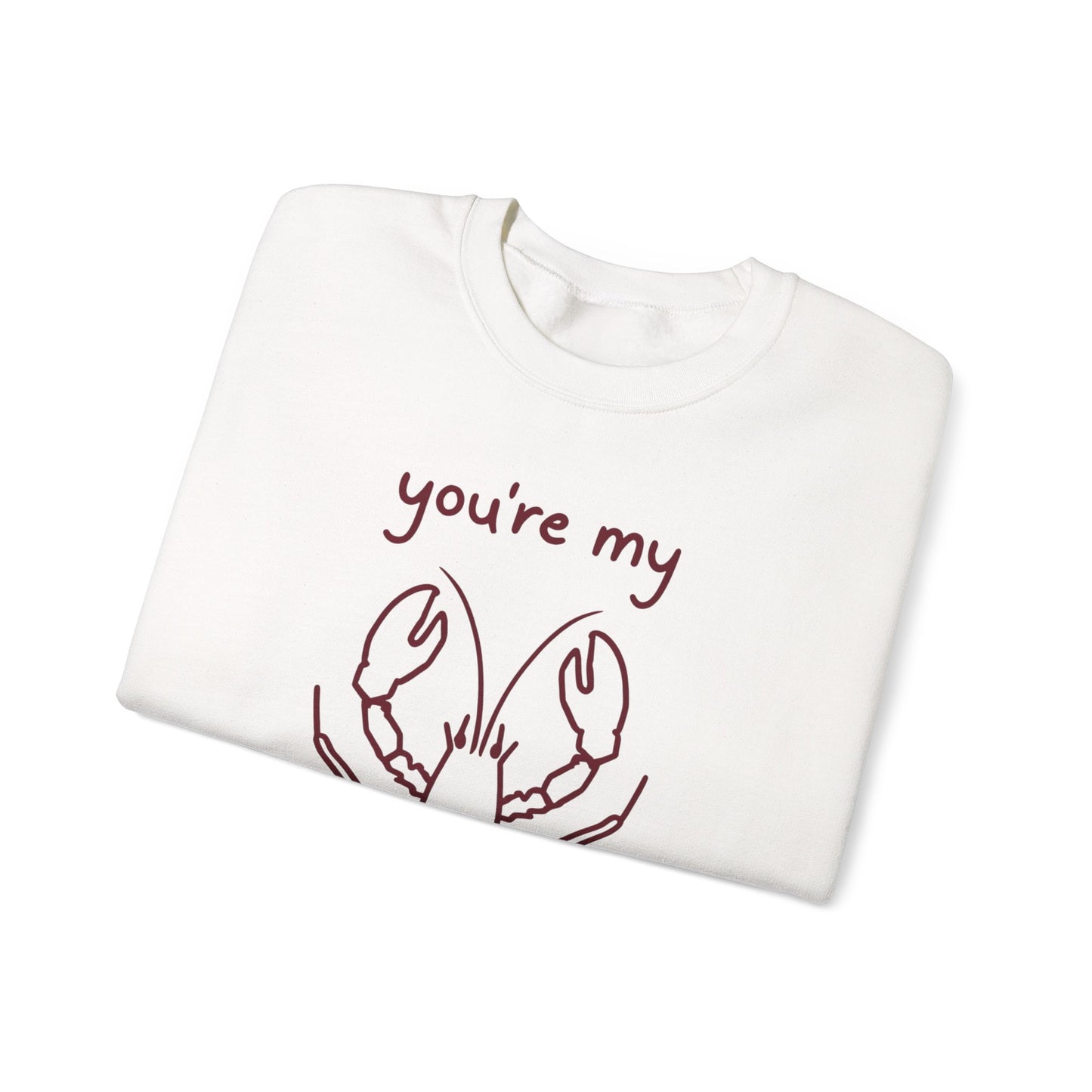You're My Lov-ster - Minimalistic Lobster illustration Sweatshirt