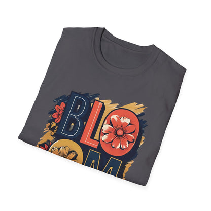 Vibrant Bloom T-Shirt - Typography Bold Design