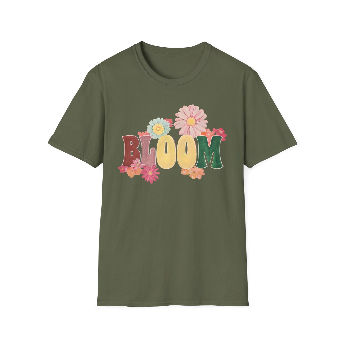 Vintage Bloom T-Shirt - Typography Painting Design