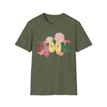 Vintage Bloom T-Shirt - Typography Painting Design