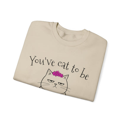 You've got to be kidding me -  Annoyed Cartoon Cat Boy in a Tutu Sweatshirt