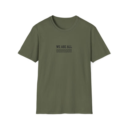 We Are All Palestinians - Front And Back Design Man's Face T-Shirt