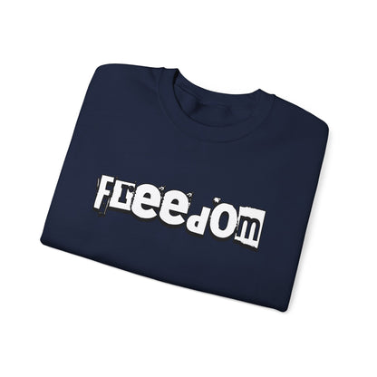 Free Palestine Free The World - Monochrome Graffiti Sweatshirt