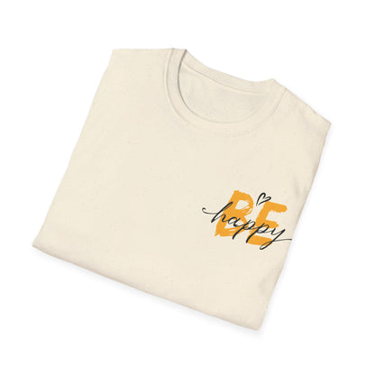 Be Happy T-Shirt – Typography Pocket Design