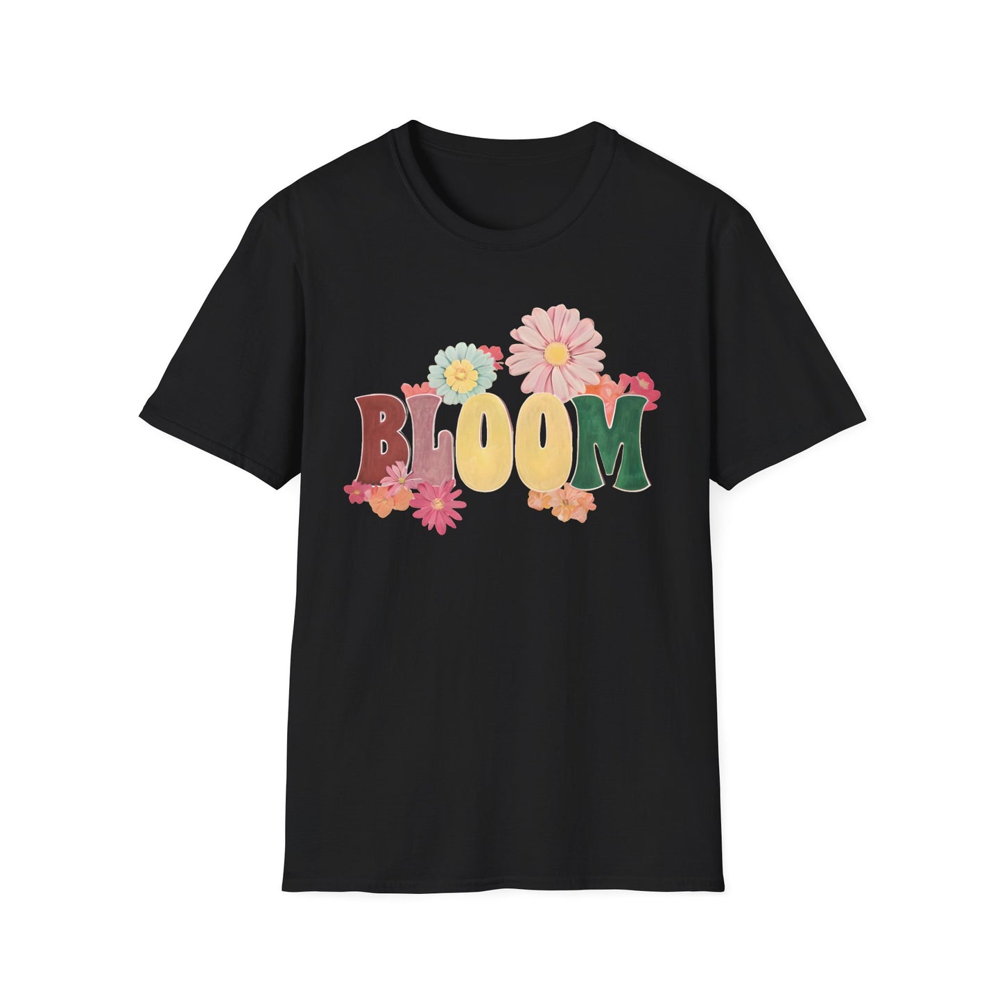 Vintage Bloom T-Shirt - Typography Painting Design
