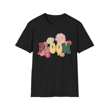 Vintage Bloom T-Shirt - Typography Painting Design