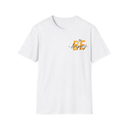 Be Happy T-Shirt – Typography Pocket Design