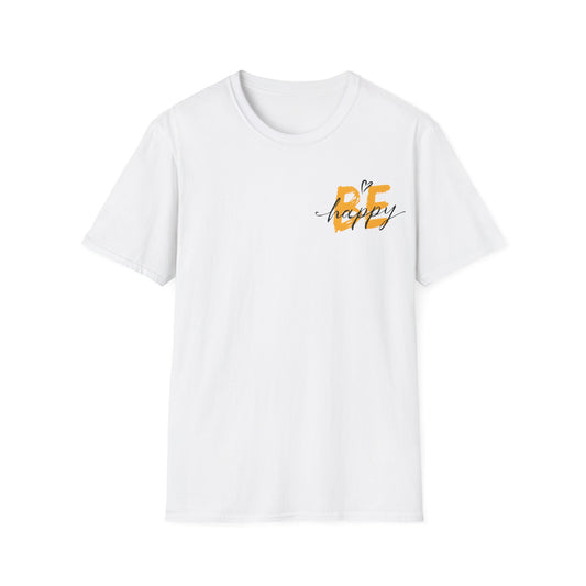 Be Happy T-Shirt – Typography Pocket Design