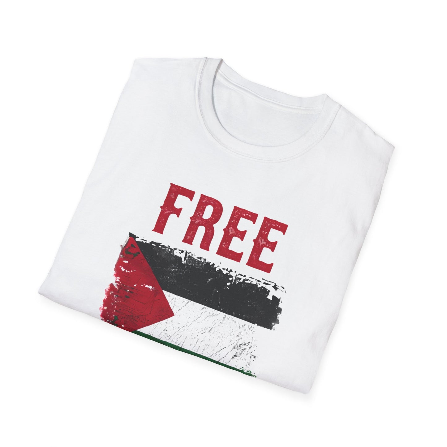 Free Palestine -  Palestine Distressed Flag T-Shirt