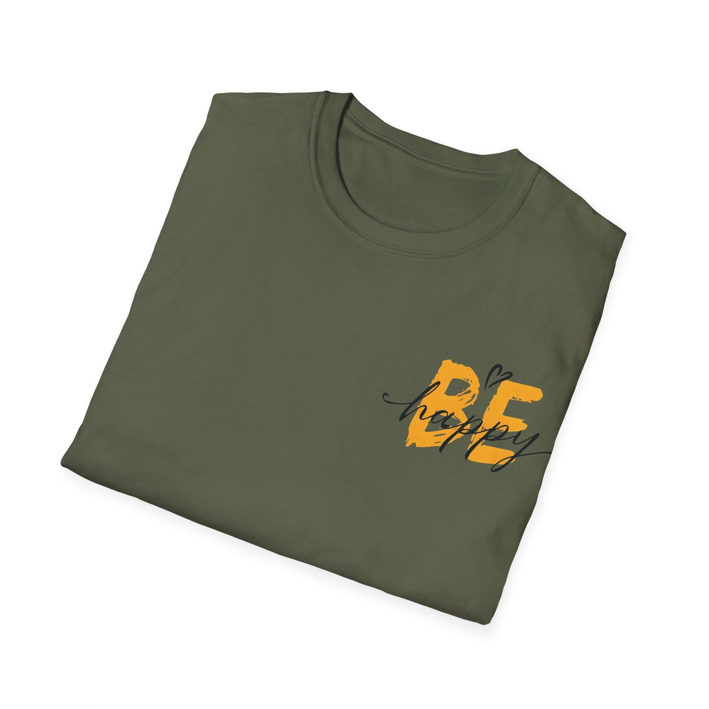 Be Happy T-Shirt – Typography Pocket Design
