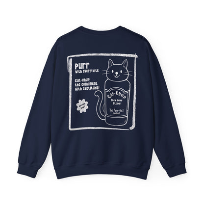 Cat-Chup - Playful Cat-Shaped Catchup bottle Advertisement Sweatshirt