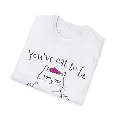 You've got to be kidding me T-Shirt -  Annoyed Cartoon Cat Boy in a Tutu Design