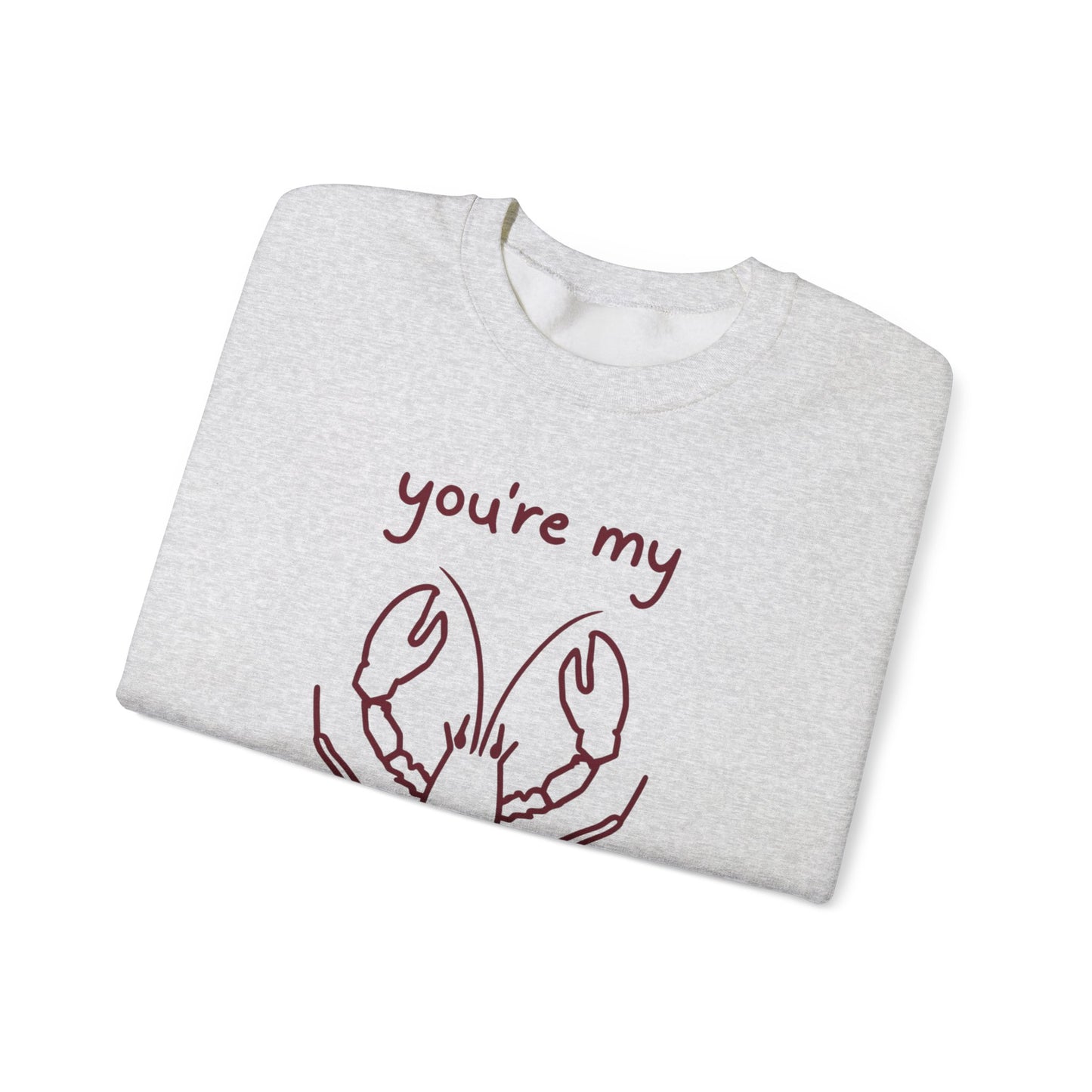 You're My Lov-ster - Minimalistic Lobster illustration Sweatshirt