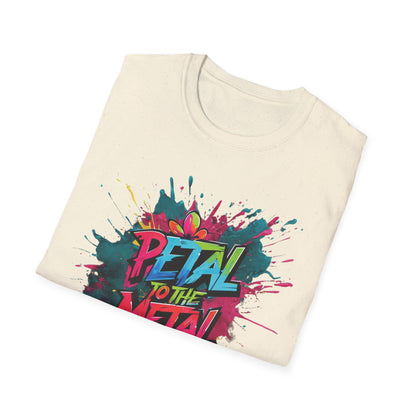 Petal To The Metal  – Playful Vibrant Graffiti Typography T-Shirt