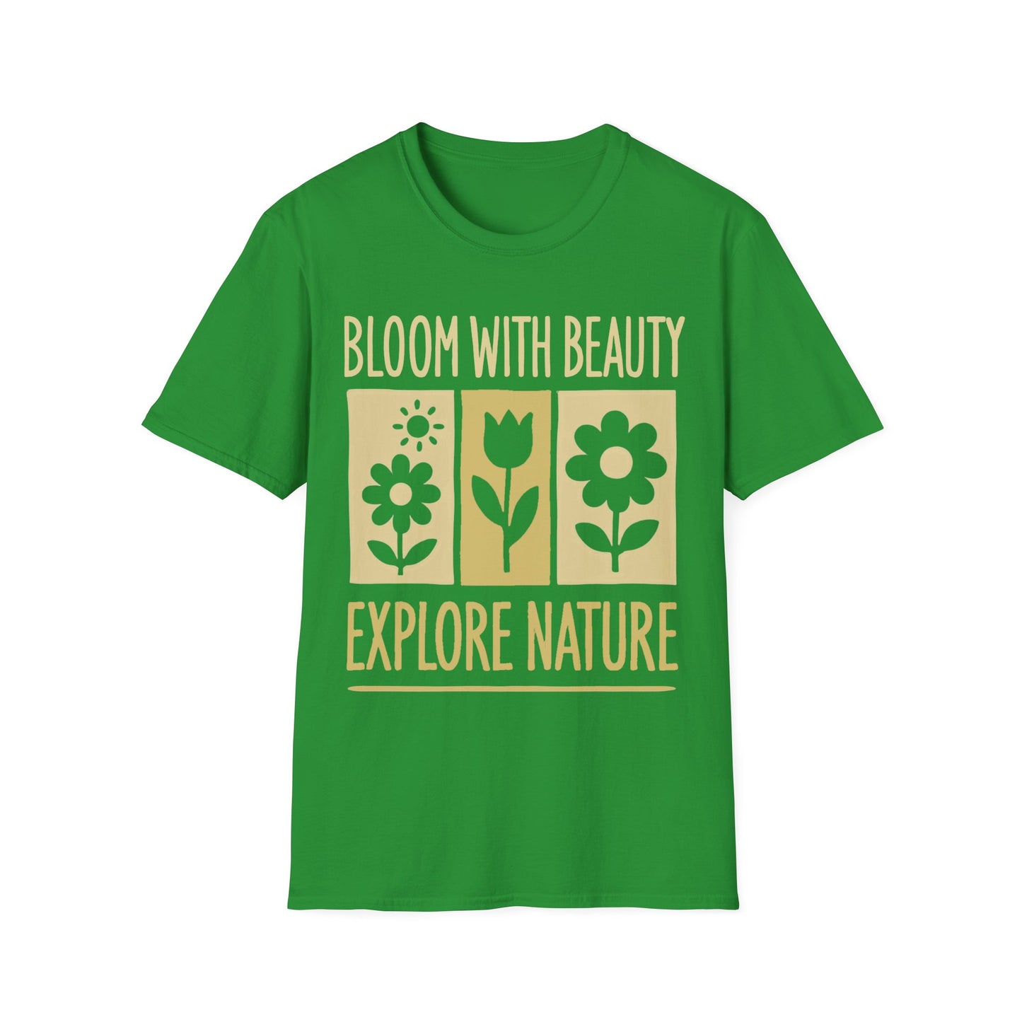 Bloom With Beauty T-Shirt -  Floral Silhouette Design