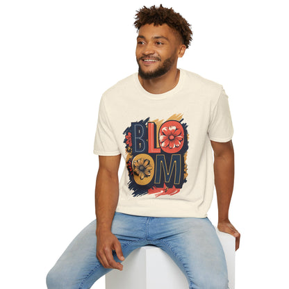 Vibrant Bloom T-Shirt - Typography Bold Design