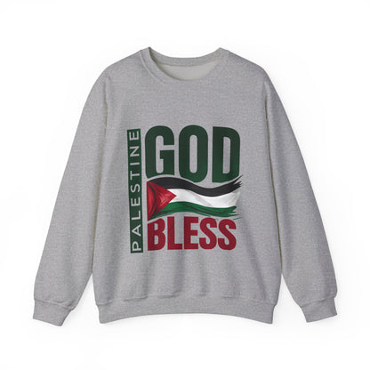 God Bless Palestine - Palestinian Distressed Flag