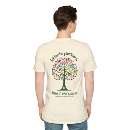 Let Love Be Your Leaves  - Tree with Colorful Heart leaves T-Shirt