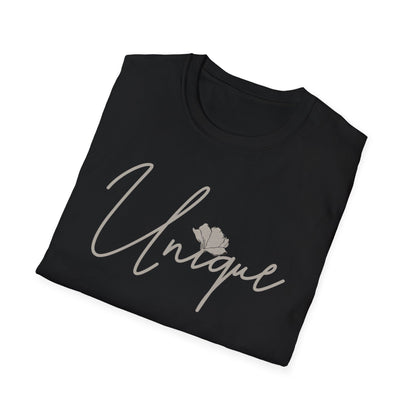 Minimalistic Cursive Unique T-Shirt Design