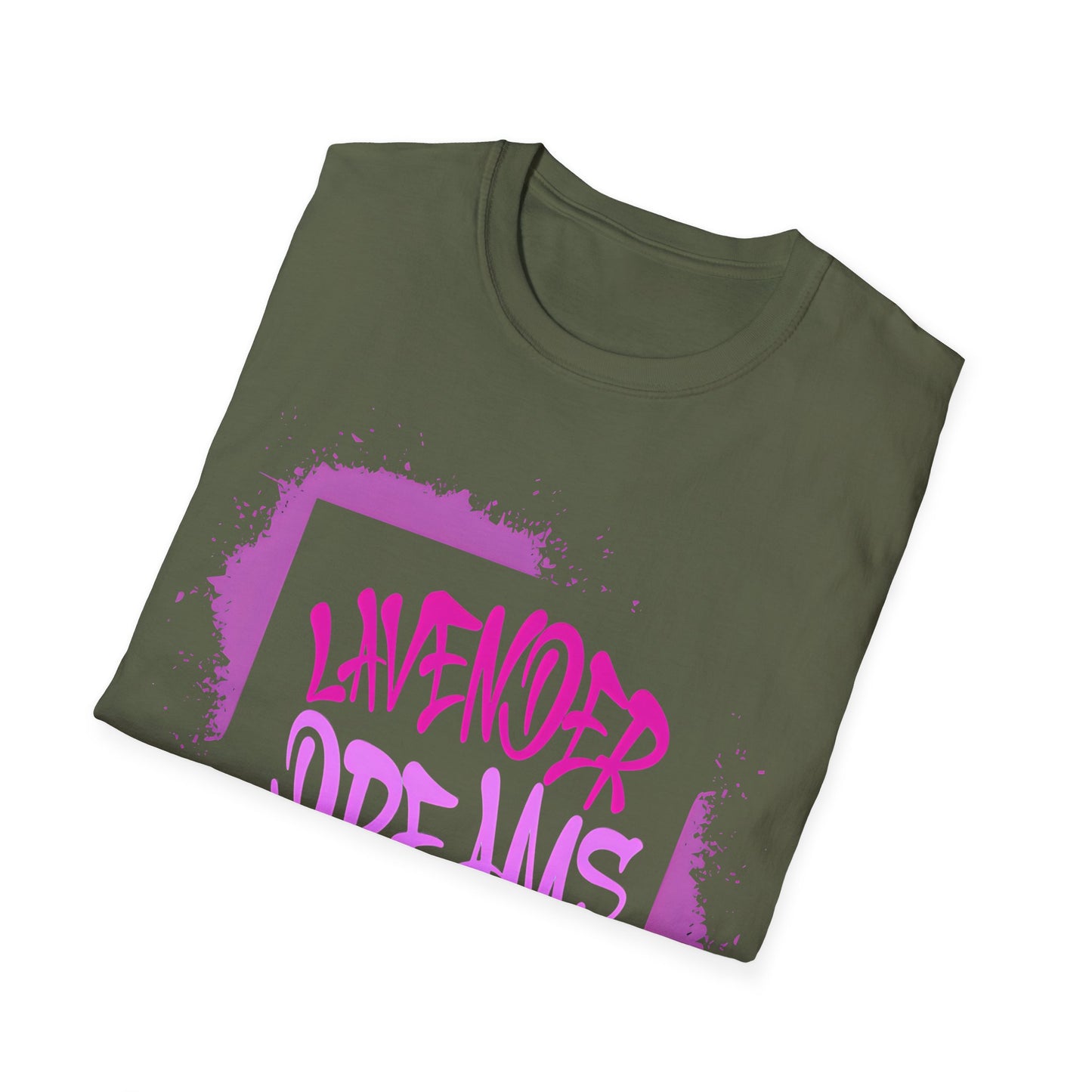 Lavender Dreams T-Shirt - Bold Graffiti Pink Typography Design