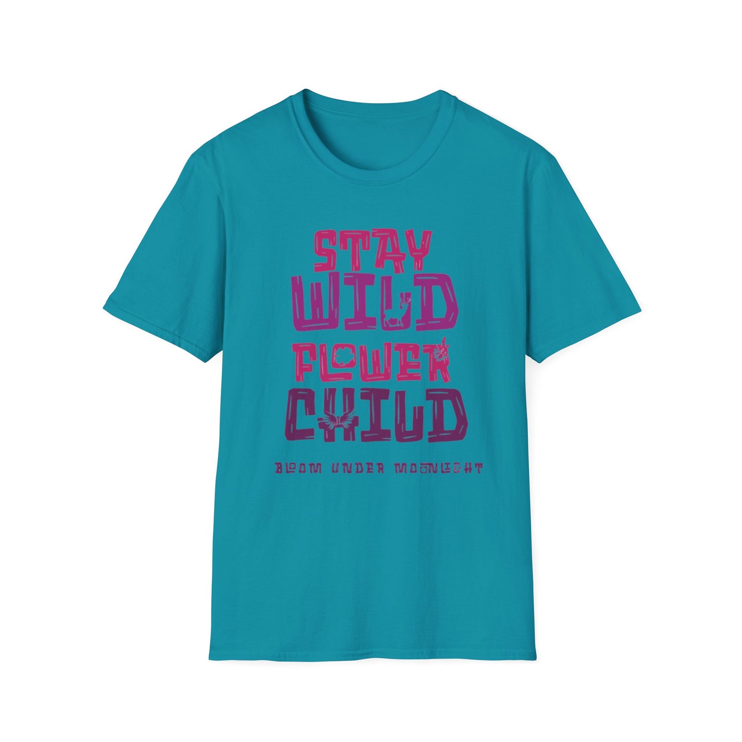Stay Whild Flower Child T-Shirt –  Vibrant Typography Design