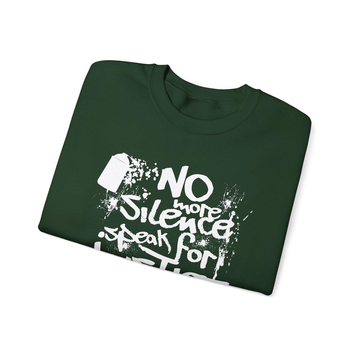 No more Silence, Speak for Injustice, Speak for Palestine - Monochrome Graffiti Sweatshirt