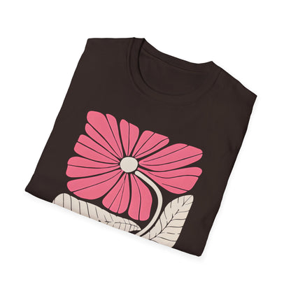 Vibrant Boho Flowers Minimalistic T-Shirt