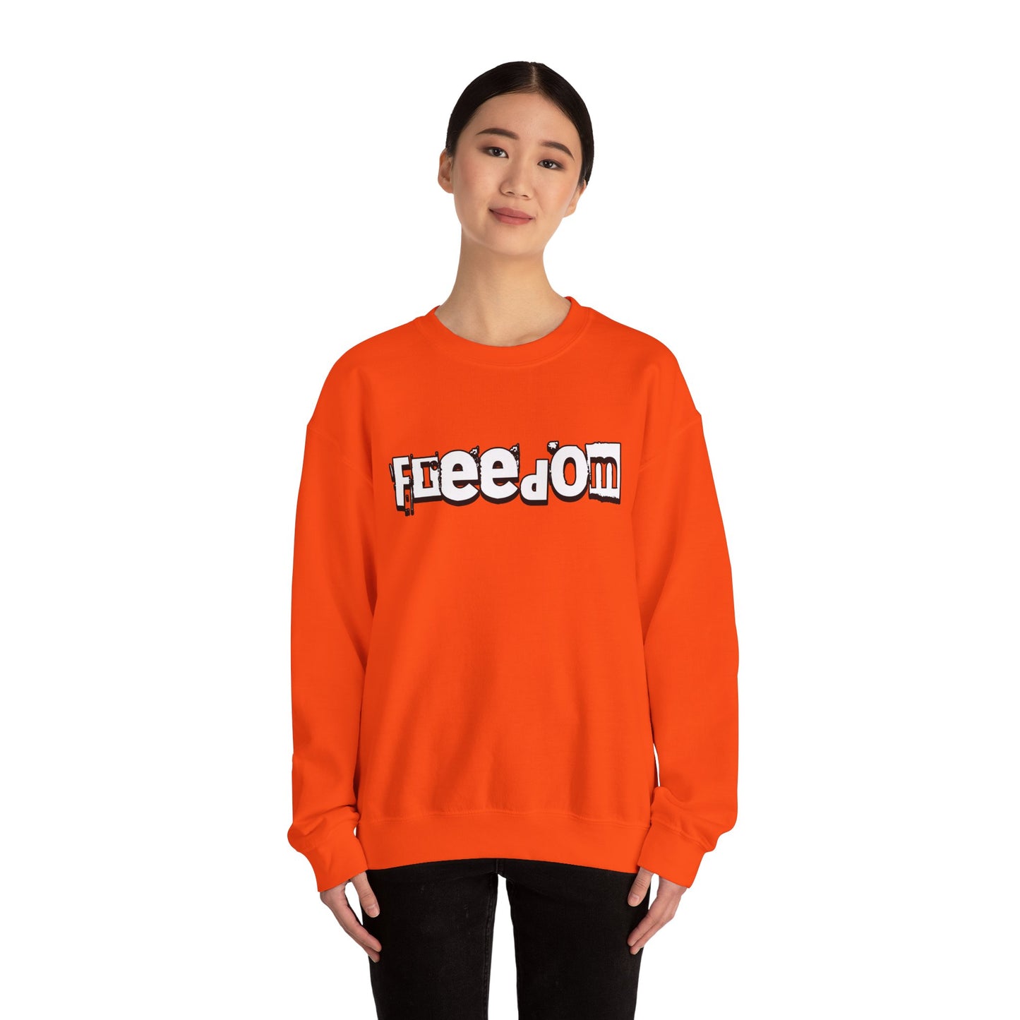 Free Palestine Free The World - Monochrome Graffiti Sweatshirt