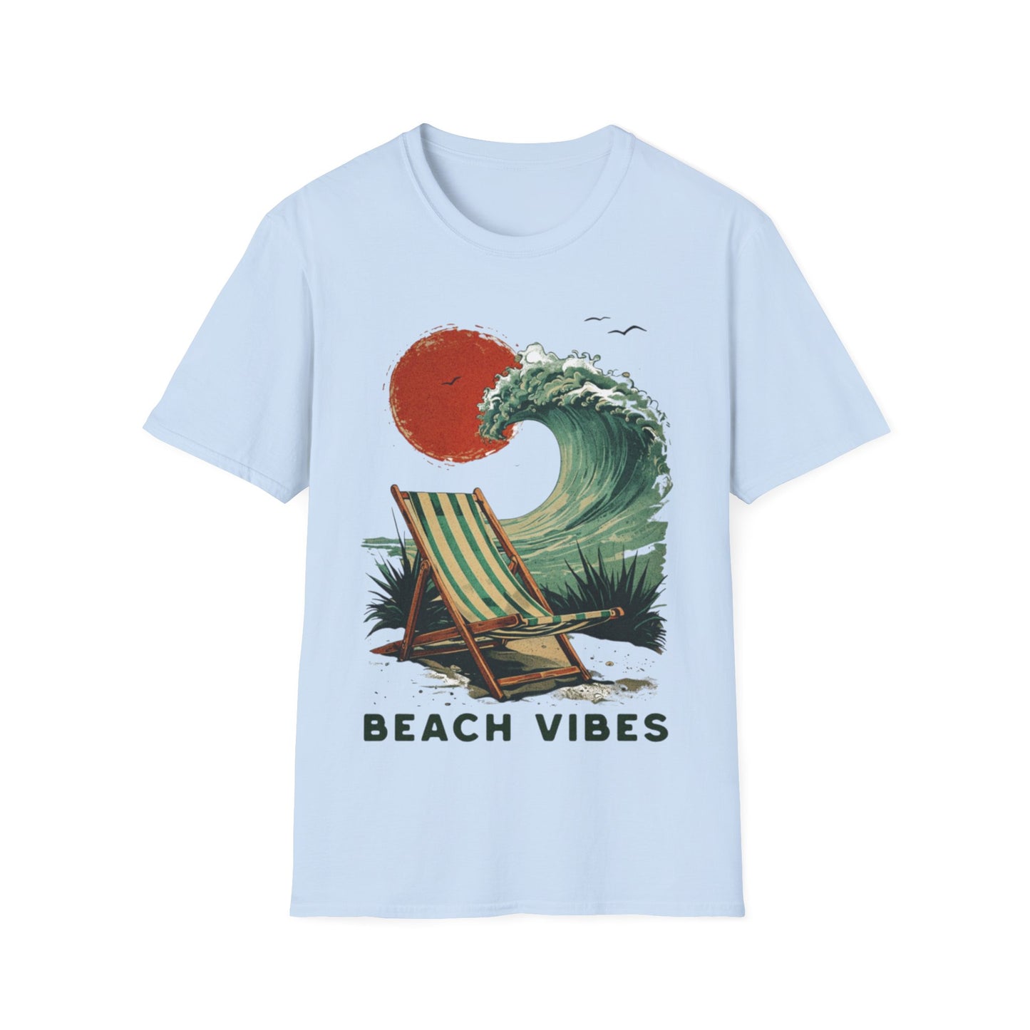 Beach Vibes - Vintage Beach Landscape T-Shirt