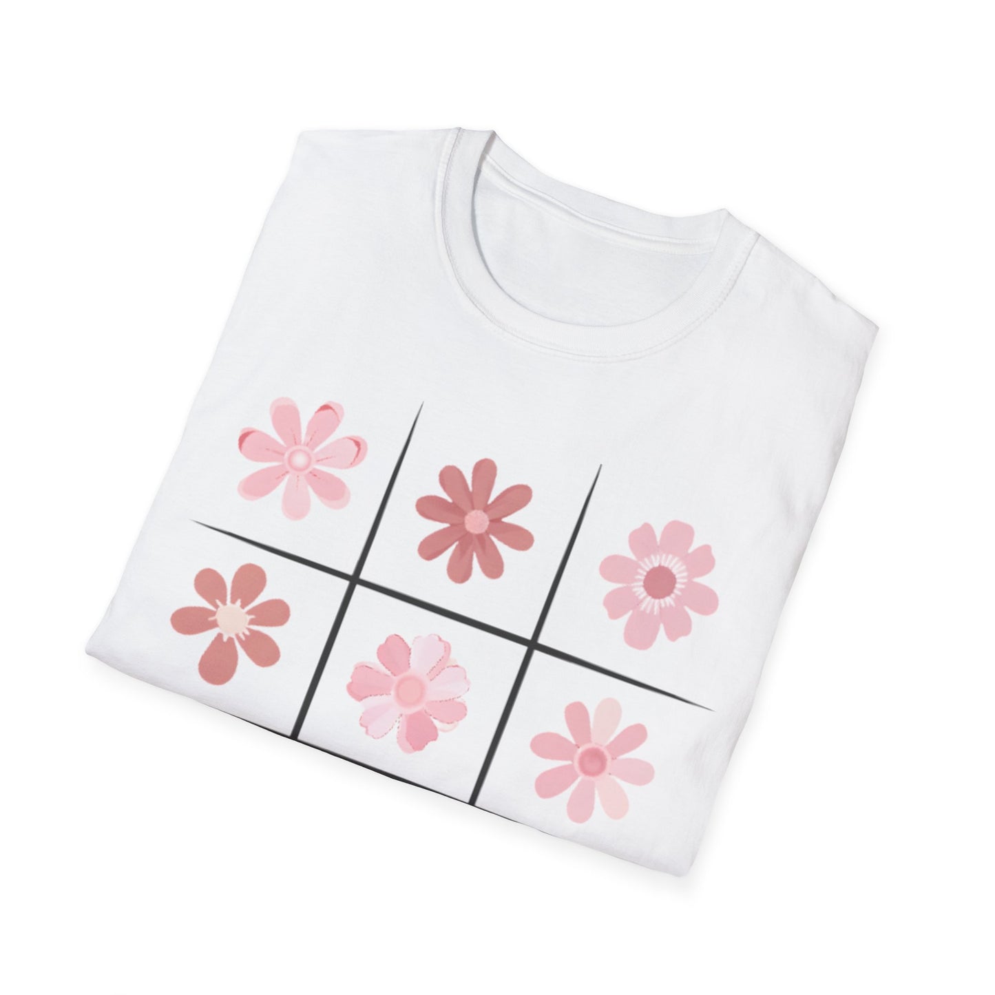 Watercolor Soft Colors Flowers Grid T-Shirt