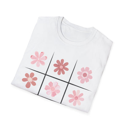 Watercolor Soft Colors Flowers Grid T-Shirt