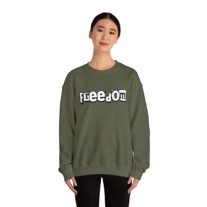 Free Palestine Free The World - Monochrome Graffiti Sweatshirt