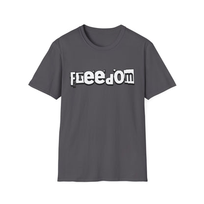 Free Palestine Free The World - Monochrome Graffiti T-Shirt